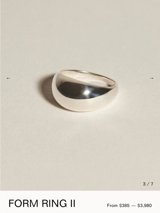 j. hannah Jewelry - J.Hannah Smooth Silver Form Ring II